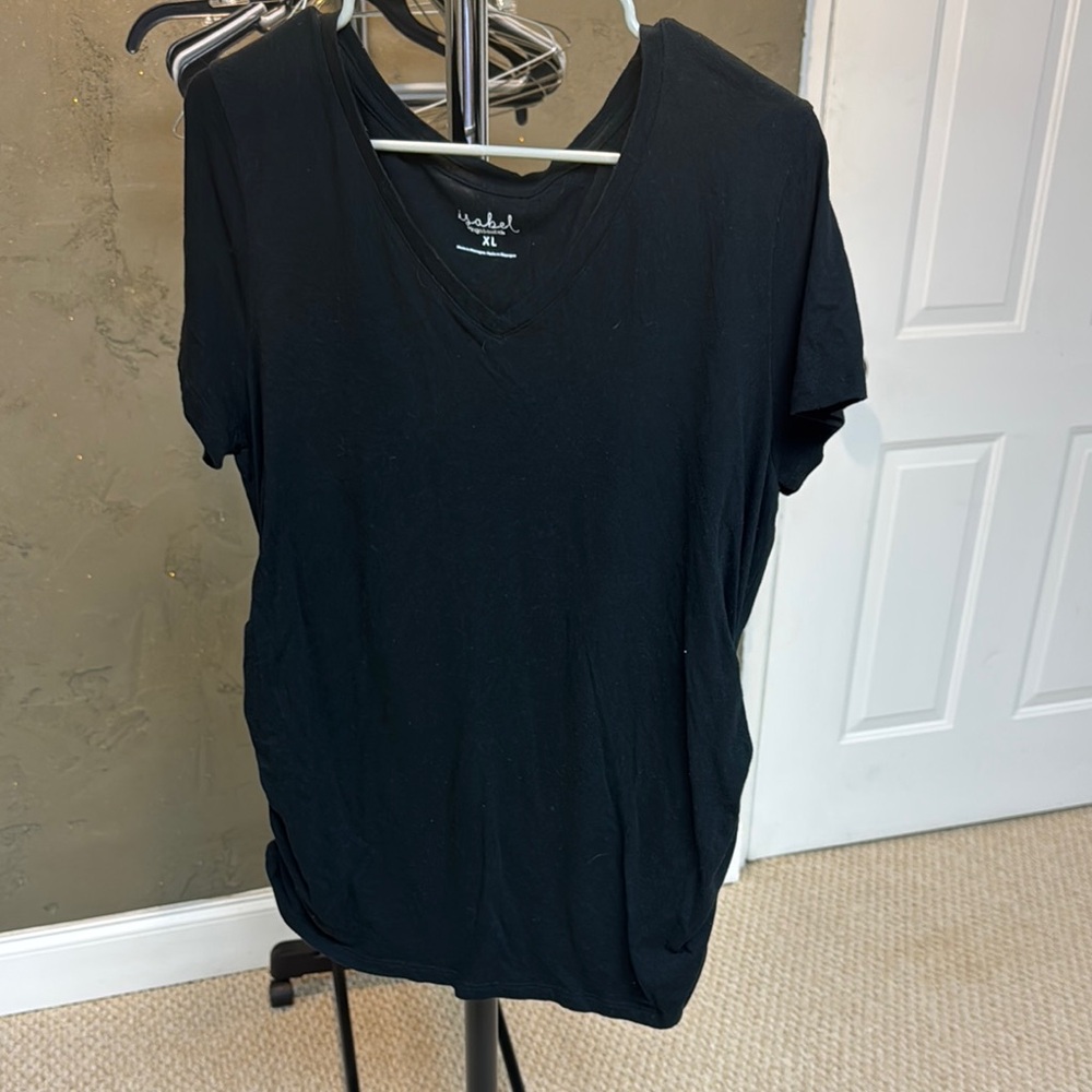 Black V-Neck T-Shirt